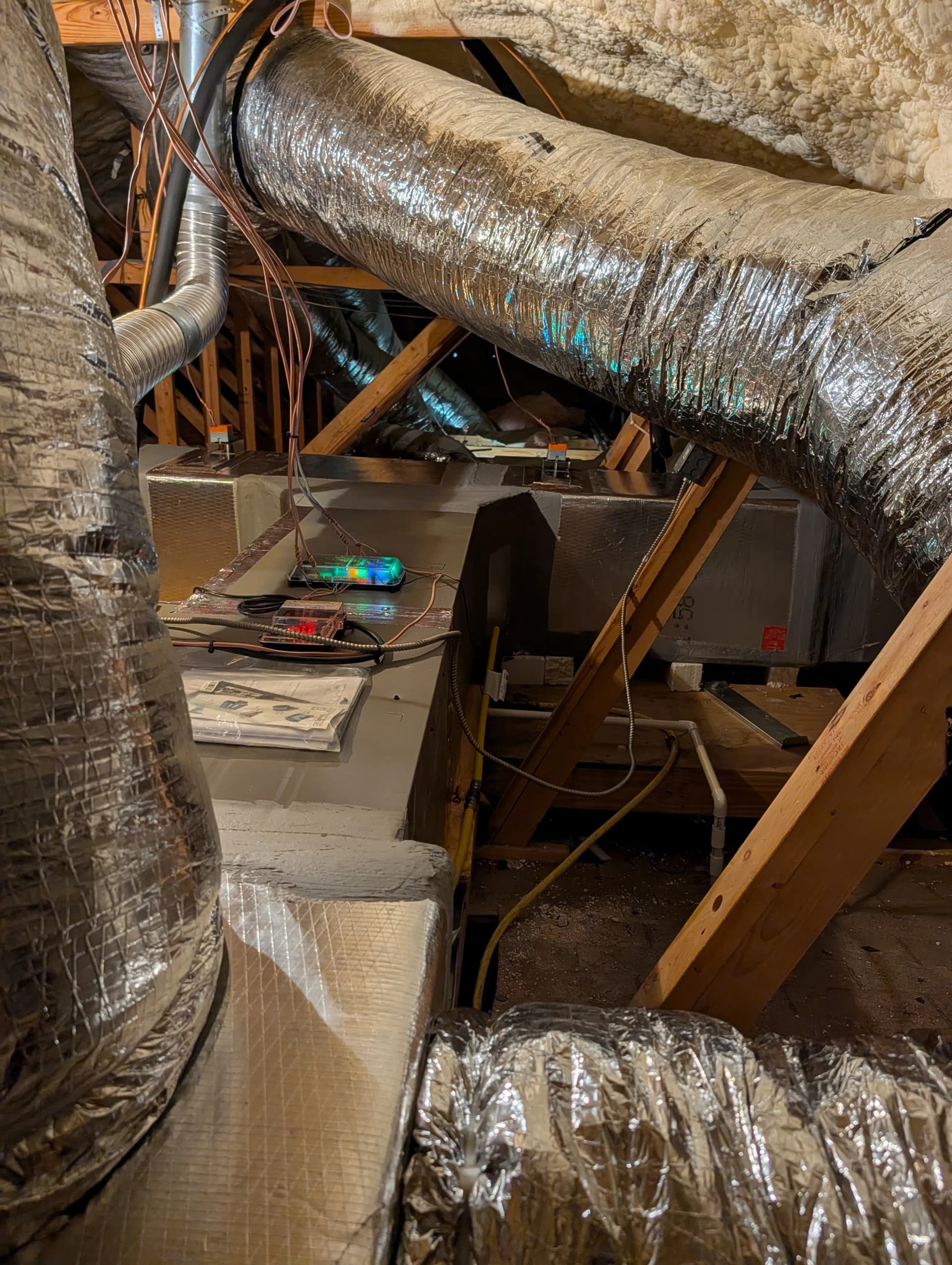Gallery photos for Dual York HVAC System Install with Full Attic Zoning Setup: Image #1