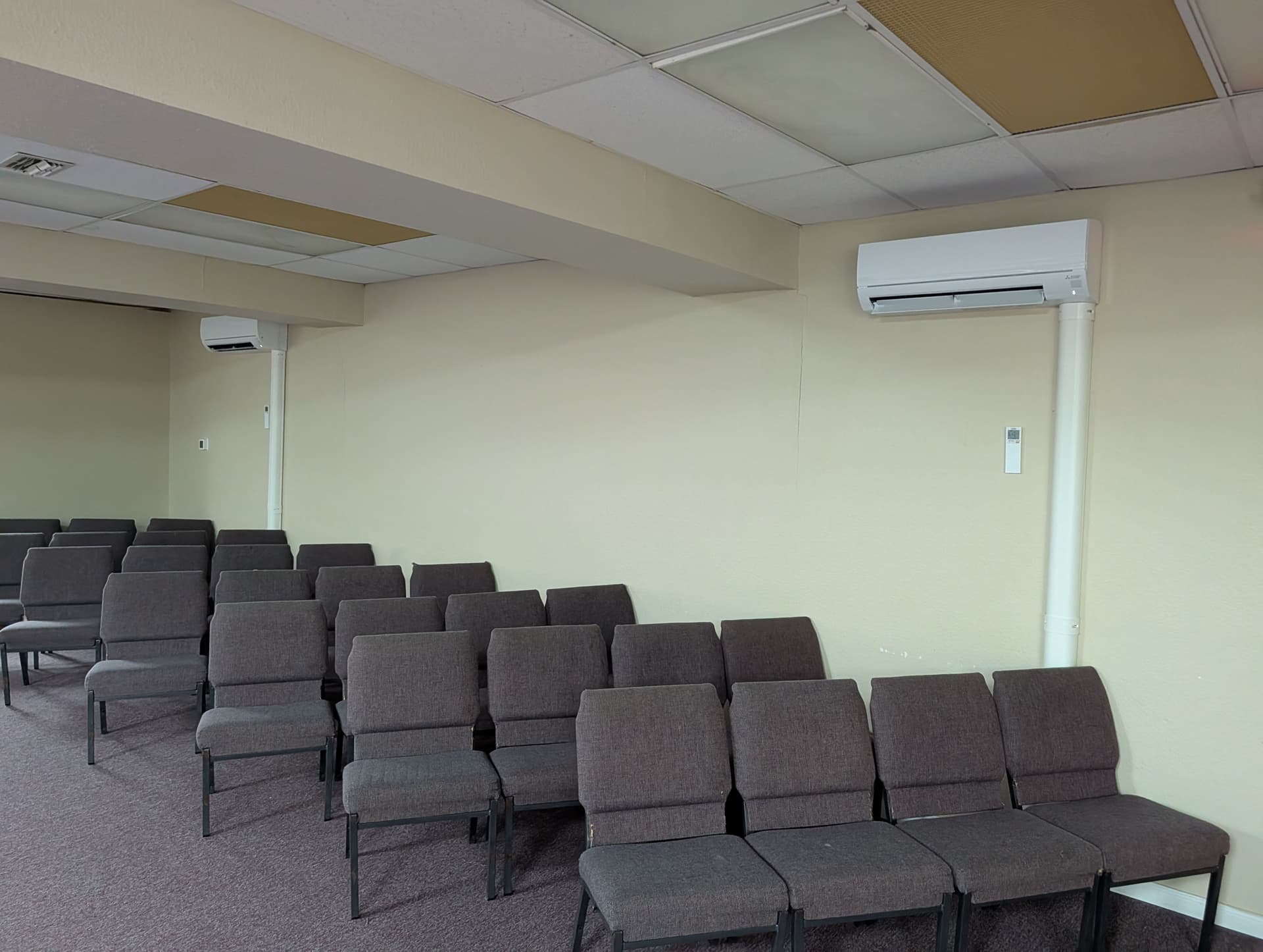 Gallery photos for Mitsubishi Ductless Mini Split Installation at a Local Church: Image #2
