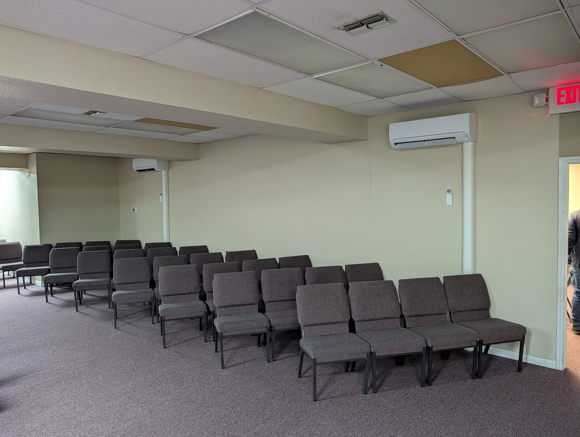 Gallery photos for Mitsubishi Ductless Mini Split Installation at a Local Church: Image #3