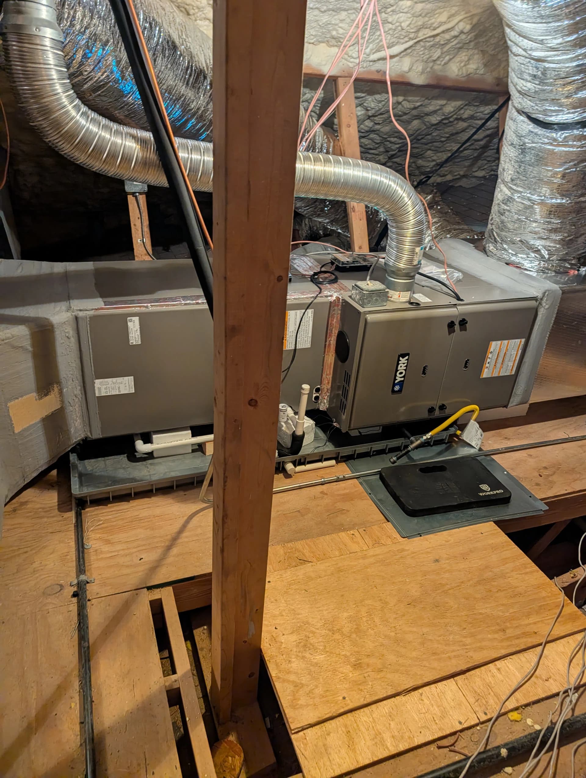Gallery photos for Dual York HVAC System Install with Full Attic Zoning Setup: Image #4