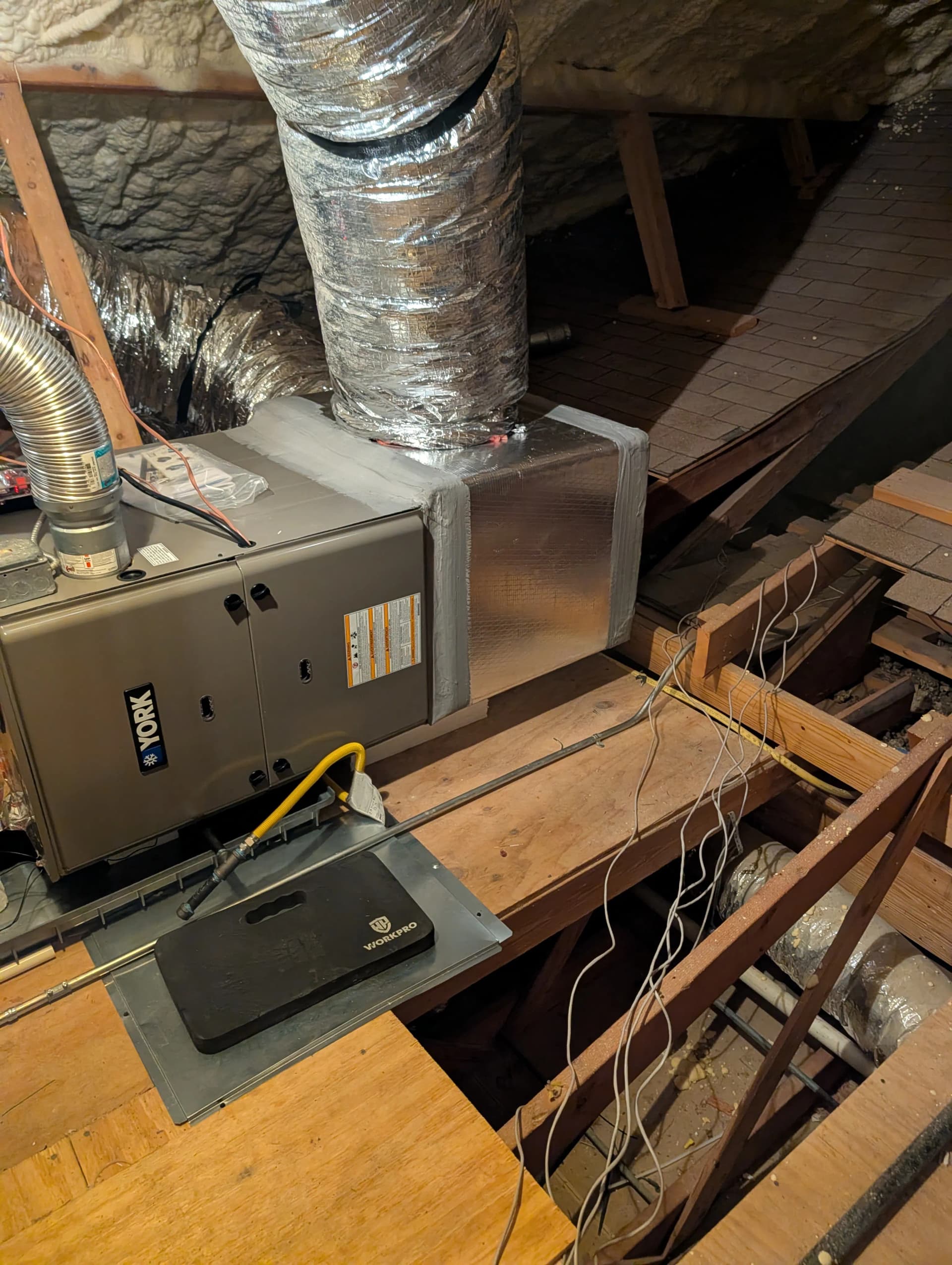 Gallery photos for Dual York HVAC System Install with Full Attic Zoning Setup: Image #3