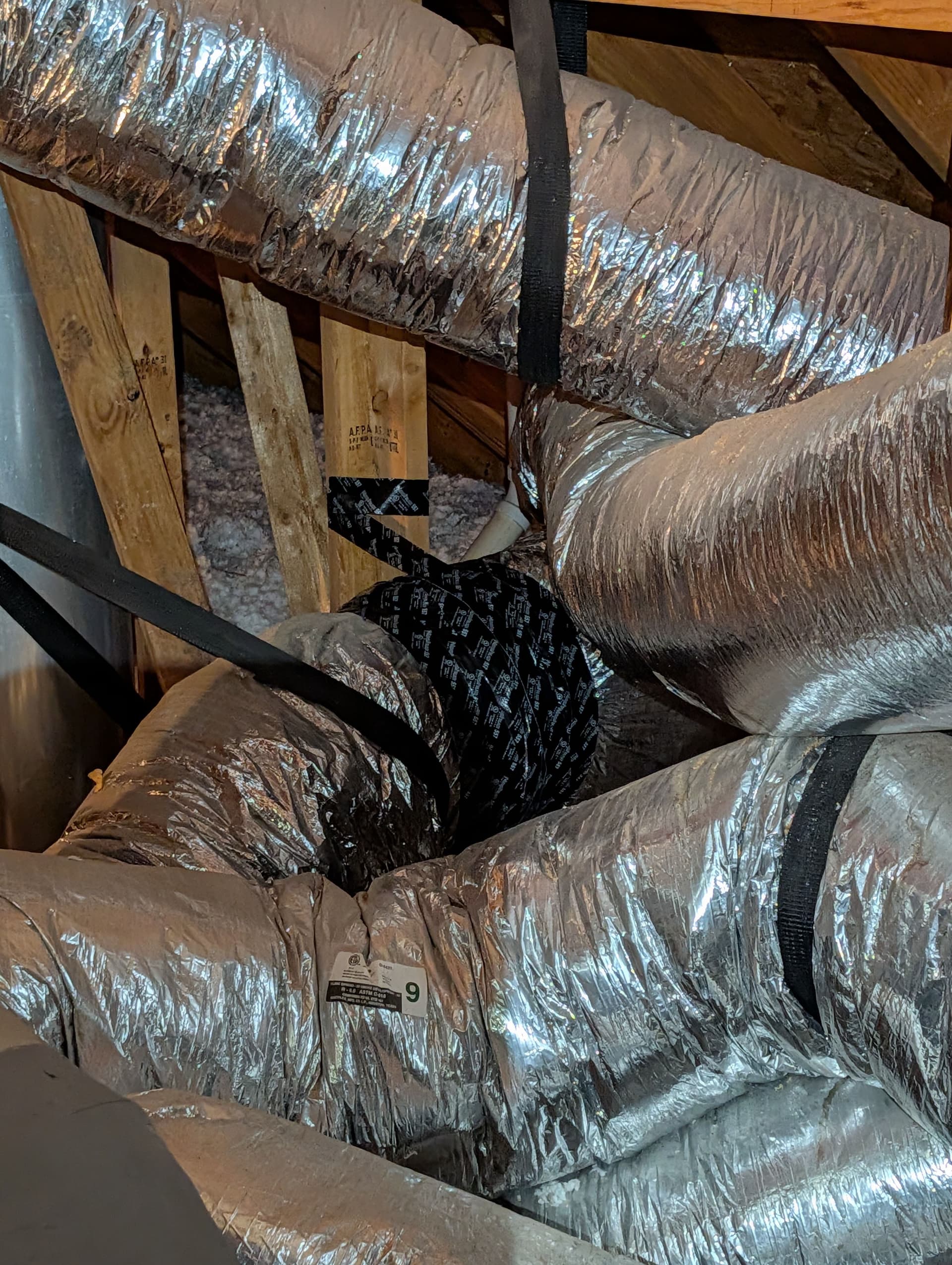 Gallery photos for Damaged Attic Ductwork That Was Killing Airflow: Image #2