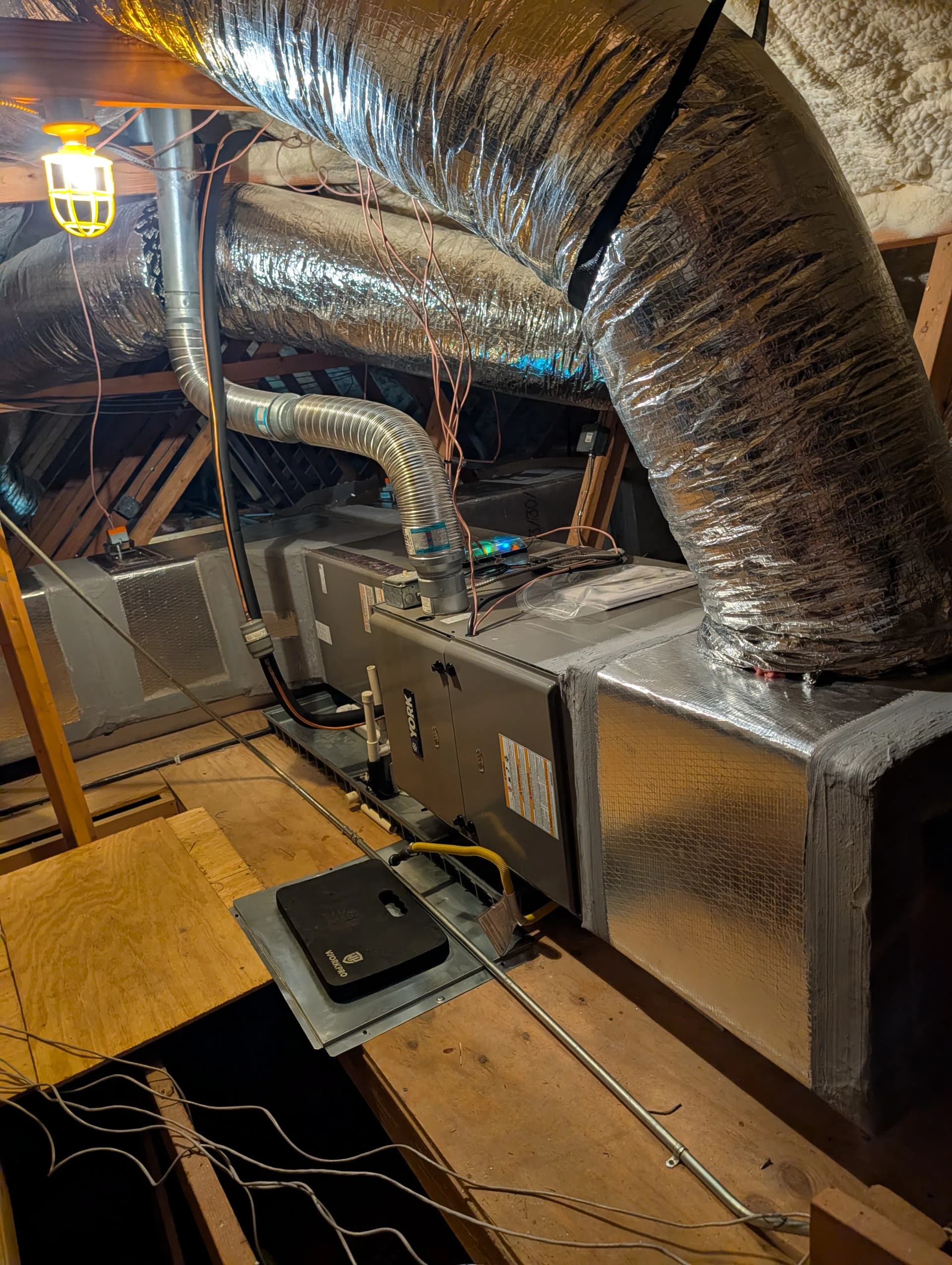 Gallery photos for Dual York HVAC System Install with Full Attic Zoning Setup: Image #2