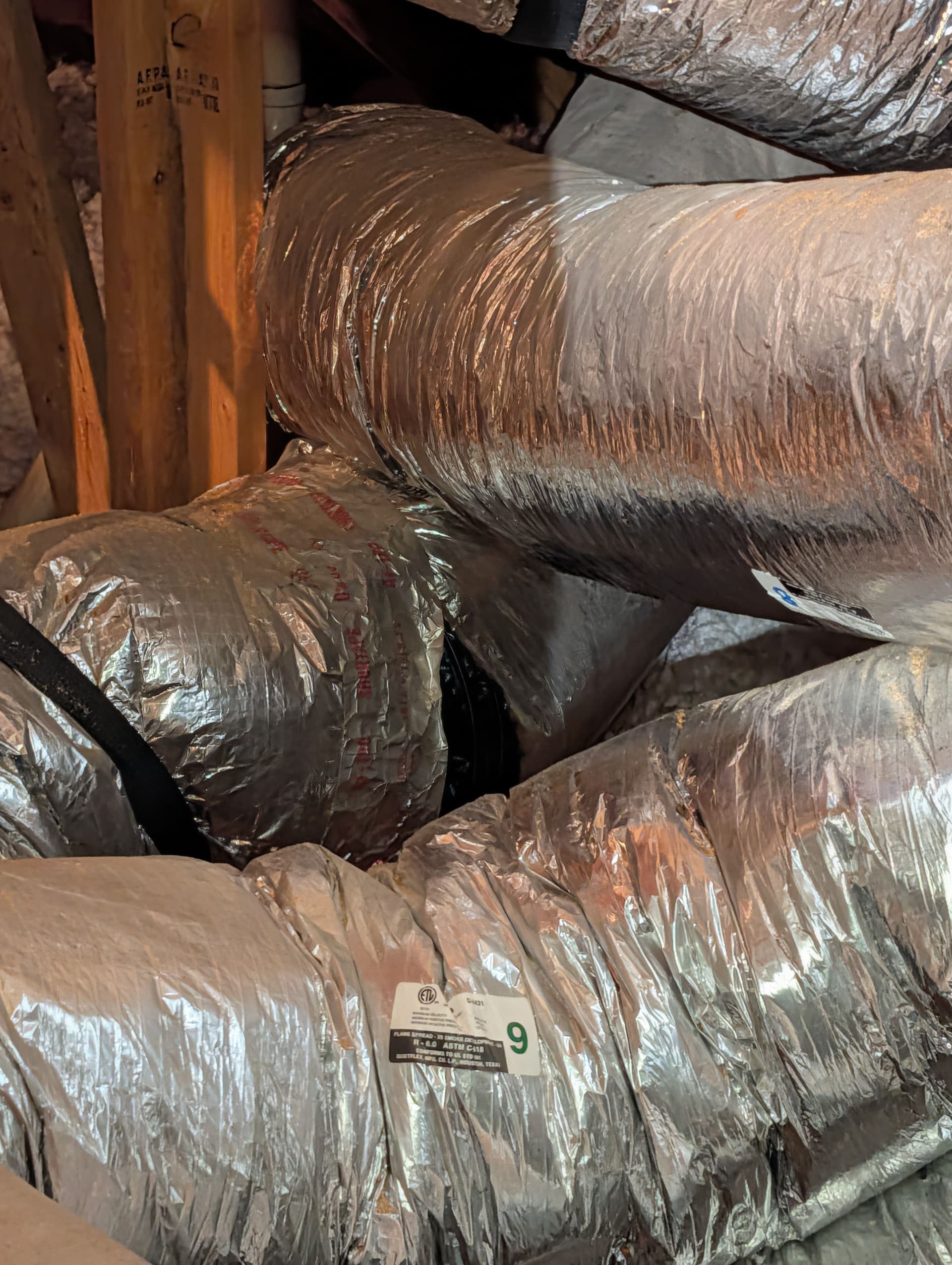 Gallery photos for Damaged Attic Ductwork That Was Killing Airflow: Image #4
