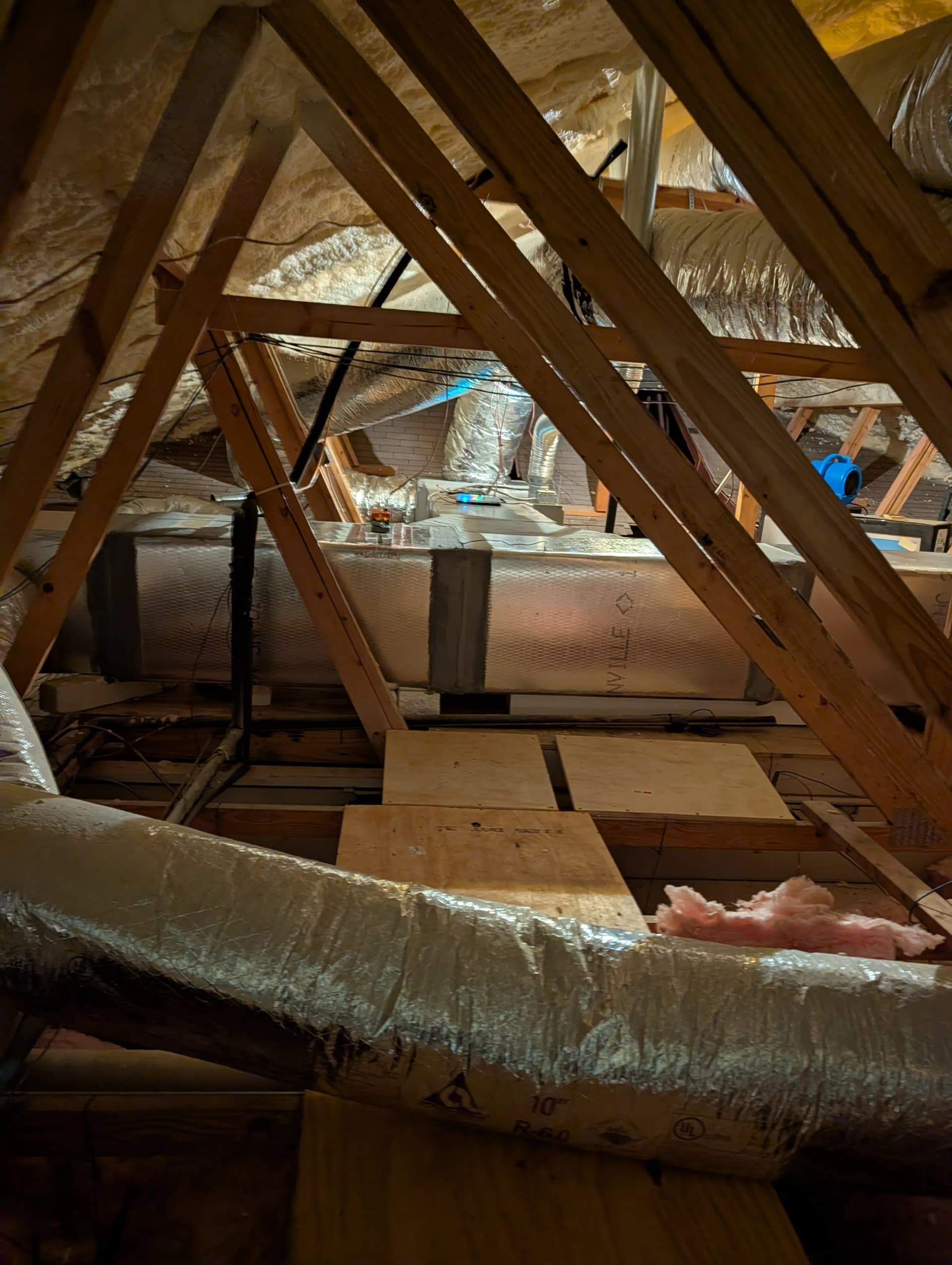 Gallery photos for Dual York HVAC System Install with Full Attic Zoning Setup: Image #7