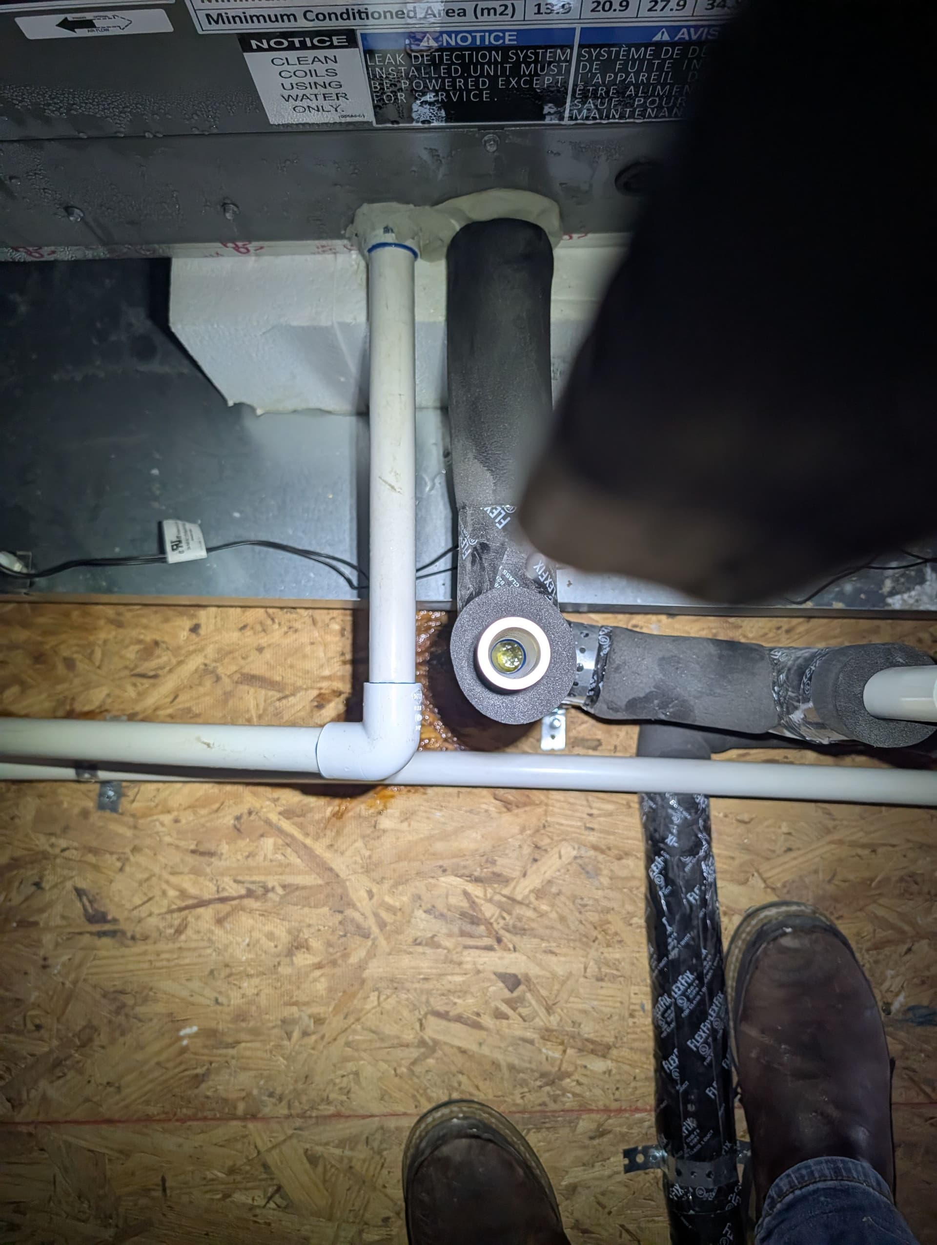 Gallery photos for HVAC Condensate Drainage Issue Caught Before It Caused Real Damage: Image #1